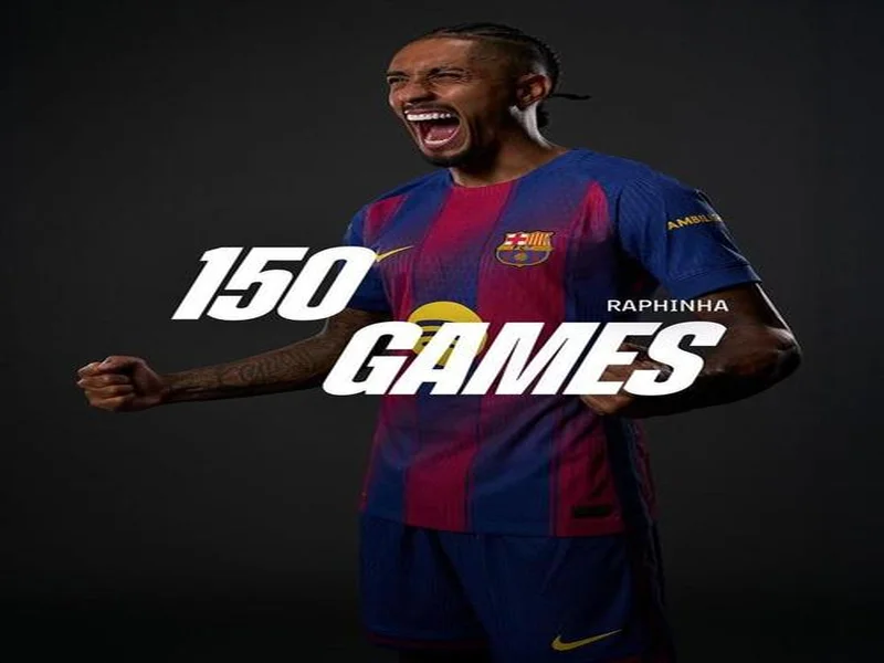 巴萨官方庆祝拉菲尼亚29岁生日，出战157场取得60球54助